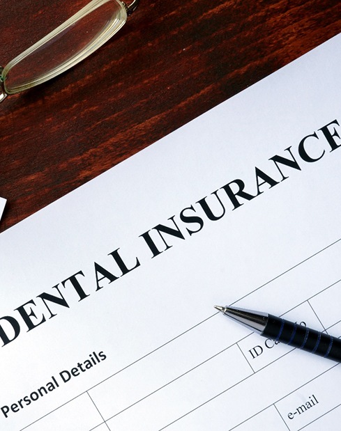 A dental insurance form