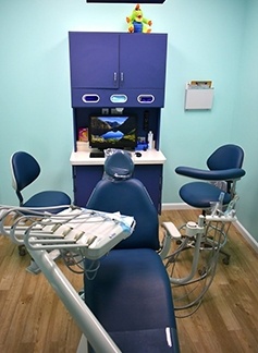 Dental exam chair